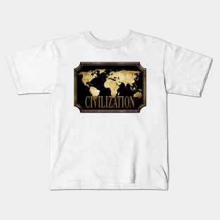 CIVILIZATION MAP Kids T-Shirt